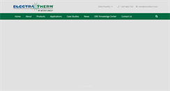 Desktop Screenshot of electratherm.com